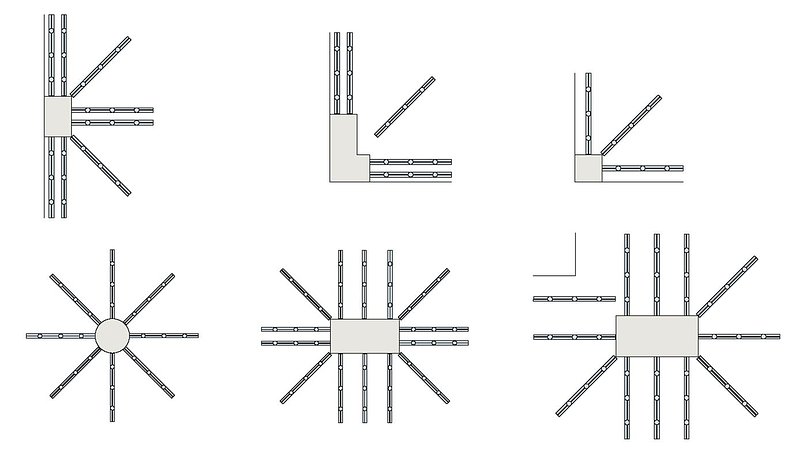 Disposiciones radiales